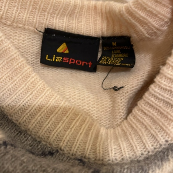 Vintage 90s soft argyle sweater - Picture 2 of 4